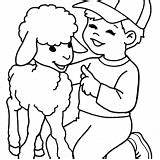 Coloring Lamb Spring Play Little Kids sketch template