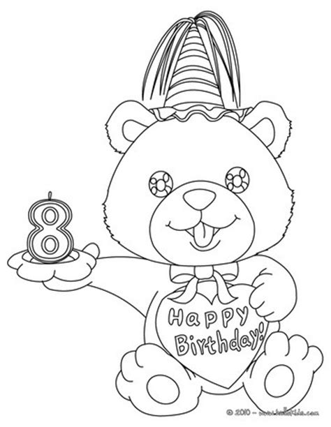 birthday candle  years coloring pages hellokidscom
