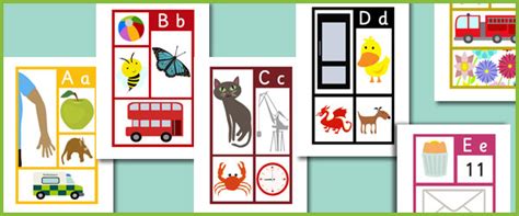 picture alphabet posters  early years primary teaching