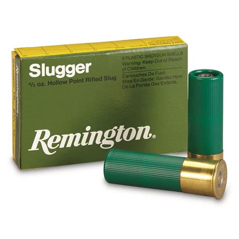 remington    gauge  oz slug  rounds   gauge shells  sportsmans guide