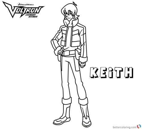 voltron coloring pages keith  printable coloring pages