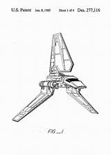 Wars Shuttle Imperial Patent sketch template