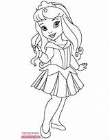 Coloring Pages Belle Baby Princesses Disney Little sketch template