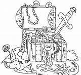 Treasure Coloring Pirate Chest Pages Kids Lh4 Ggpht sketch template