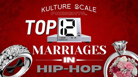 Top 12 Marriages In Hip Hop Kulture Scale Youtube