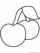 Fruit Coloring Pages Coloriage Fruits Cartoon Printable Maternelle Colouring Et Dessin Vegetables Clipart Nutrition Month Cherries Petite Section Popular Library sketch template