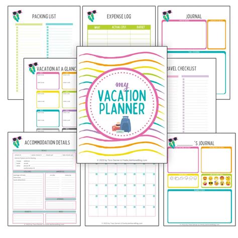 family vacation planner printable feels  home