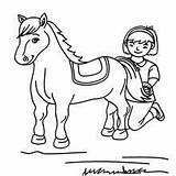 Horse Coloring Riding Pages Girl Equestrian Girls Horses School Color Brushing Getcolorings Hellokids Printable Boy His Print Kid Getdrawings sketch template