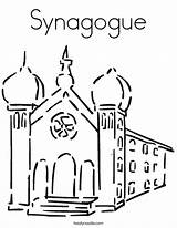 Synagogue Synagogues sketch template