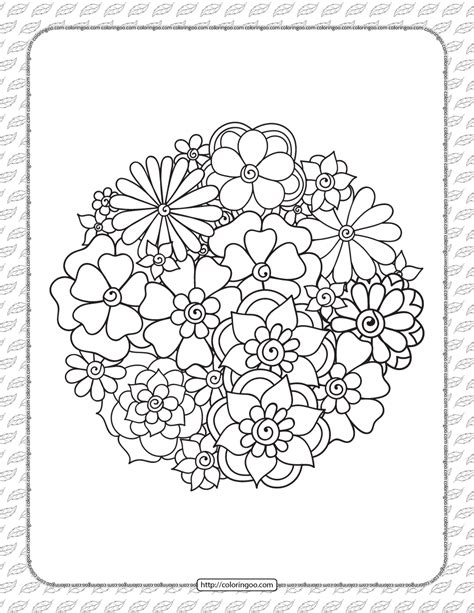 printable cute flowers coloring page   flowers coloring pages