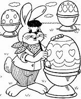 Pasqua Uova Coniglio Stampare Paques Eggs Oeufs sketch template