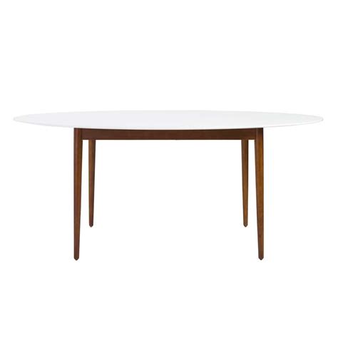 dining matte white top table estyle  urban transitional dining