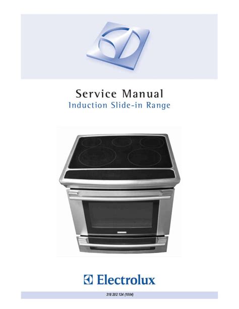 electrolux induction range service manual