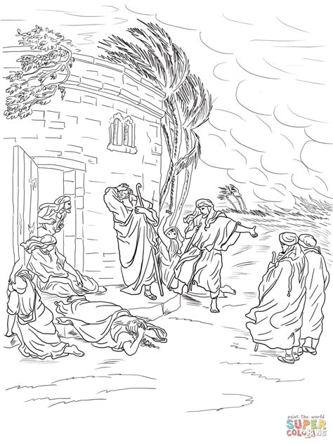 job bible pages coloring pages