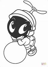 Coloring Marvin Martian Baby Pages sketch template