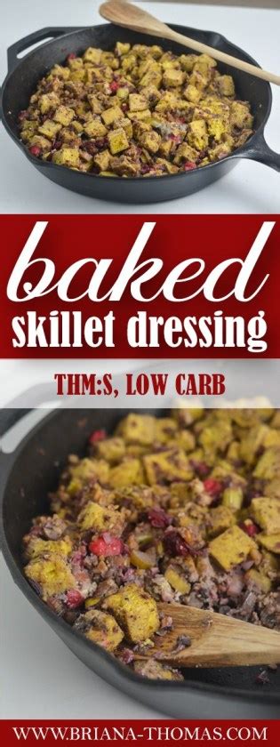 low carb baked skillet dressing a healthy addition to