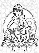 Coloring Pages Dragon Train Hiccup Viking Throne Sitting Ruffnut Tuffnut Twin sketch template