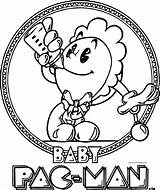 Coloring Pacman Baby Pages Pac Man Wecoloringpage Cool Visit Cartoon sketch template