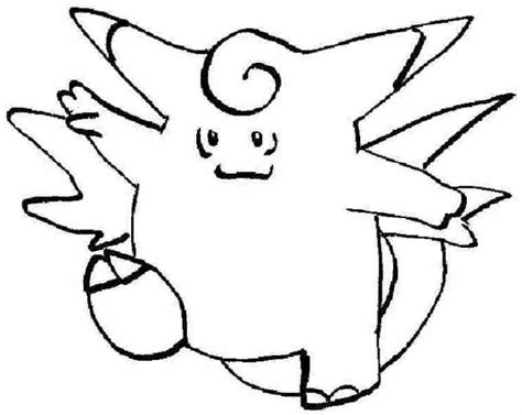 coloring clefable picture pokemon