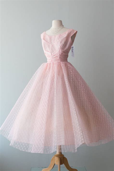 vintage  dress  prom queen pink tulle party dress  etsy vintage  dresses
