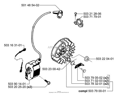 husqvarna  rancher epa   parts diagram  ignition flywheel