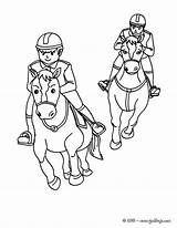 Caballos Galope Jockey Hellokids Carreras Pferden Drucken Colorier sketch template