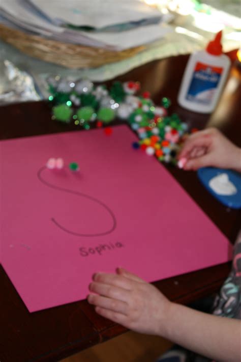 alphabet practice activity pom pom style teach love craft