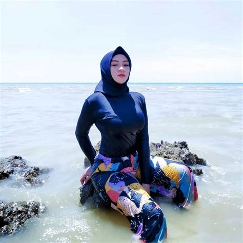 Jilbab Mandi Air Hijab Chic Gaya Hijab Wanita
