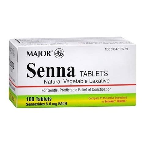 Major Senna Laxative 100 Tablets