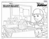 Toy Story Manny Handy Coloring Disney Pages Family sketch template