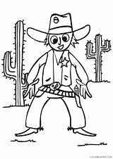 Cowboy Coloring4free Desert Coloring Pages Related Posts sketch template
