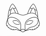Mask Fox Masks Volpe Mascaras Colorare Maschere Firstpalette Maschera Zorro Bebeazul Rossa Tiermasken Maske Wolf Masque Masken Vorlagen Coloriage Antifaces sketch template