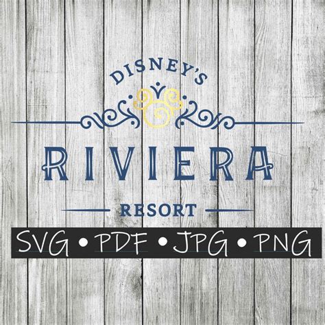 riviera resort logo svg layered etsy polska