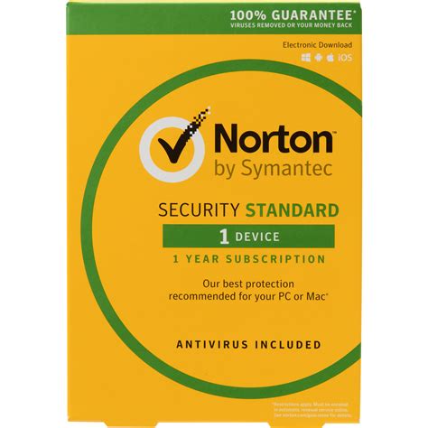 symantec norton security standard  bh photo video