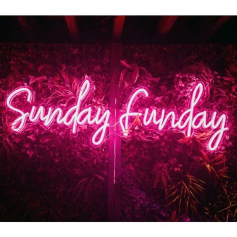sunday funday neon sign for sale led neon wall lights