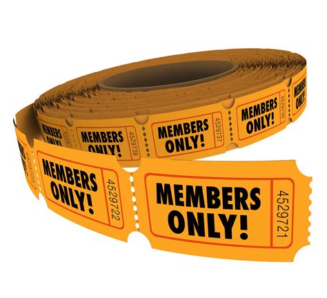 members  ticket roll exclusive vip group access event passes
