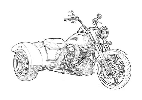 coloring pages  harley davidson motorcycles