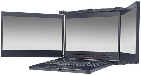 mpc  multiple screen ruggedized portable computer  full hd wide screen lcd monitors