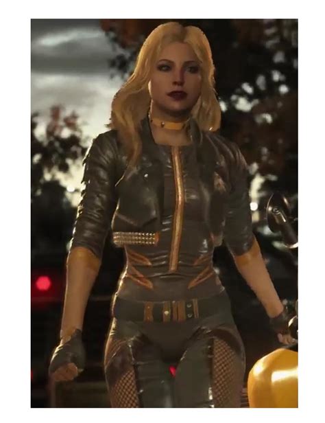 Black Canary Injustice 2 Jacket Motorcycle Style Outfit