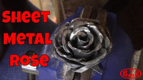 sheet metal rose youtube