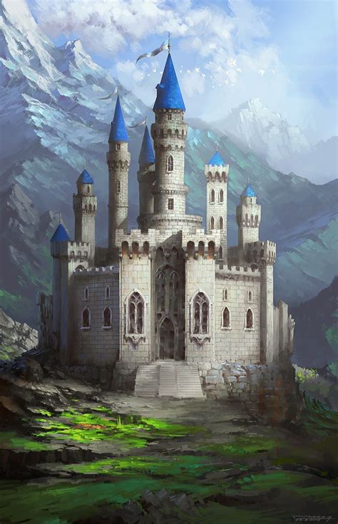 pokhozhee izobrazhenie fantasy castle castle castle art