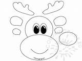 Reindeer Template Face Rudolph Coloring Pages Printable Print Reddit Email Twitter Getdrawings Drawing Getcolorings Color sketch template