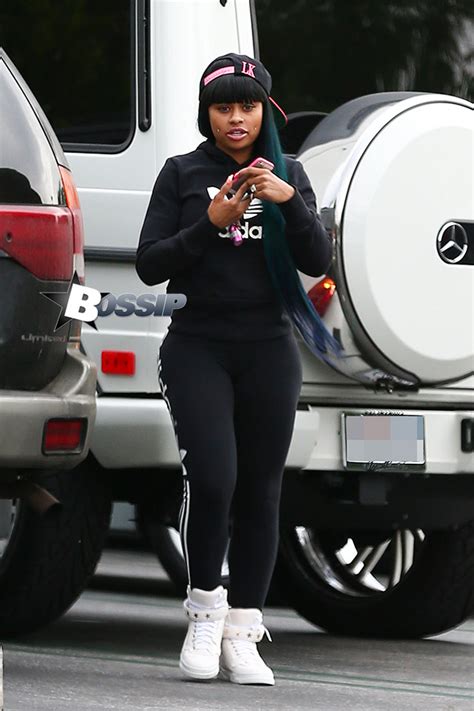 blac chyna shows off her body in black leggings on shopping trip page