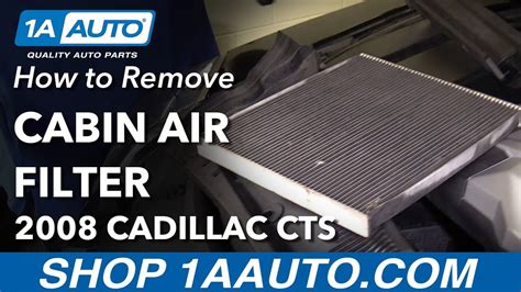 replace cabin air filter   cadillac cts  auto