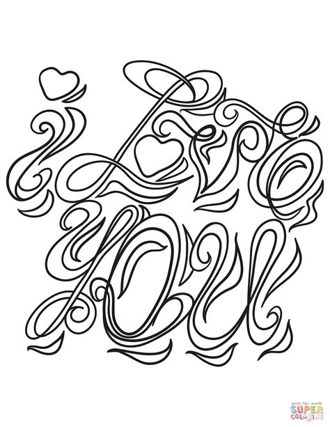 love  coloring page  printable coloring pages