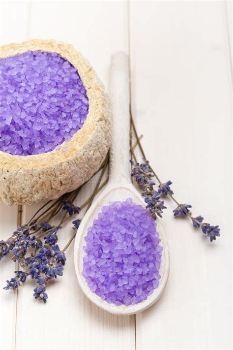 lavender aromatherapy treatment stock image image  blue