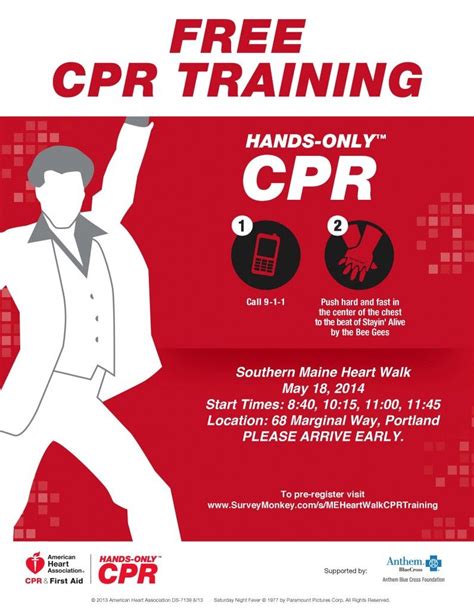 learn    hands  cpr   beat  stayin alive cpr poster