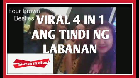 4 In 1 Apat Na Pinay At Isang Kano Viral Full Video Available Red