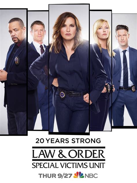 Law And Order Svu Season 20 Poster 20 Years Strong Law And Order