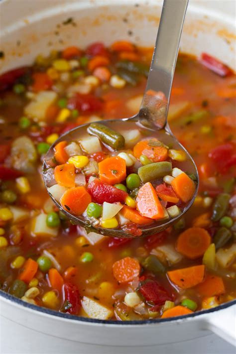 vegetable soup cooking classy